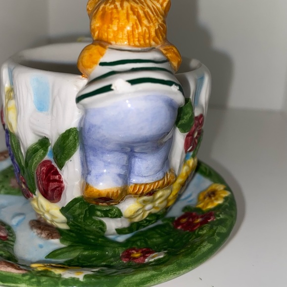 Vintage 3 Piece Ceramic Teddy Bear Tea Set 1999 - Antique - Collectable - Picture 5 of 11